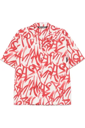 Palm Angels Hemd mit Graffiti-Print