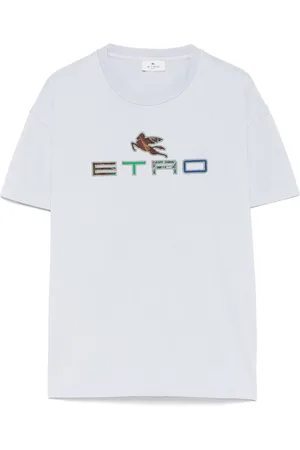 Etro T-Shirt mit Logo-Stickerei