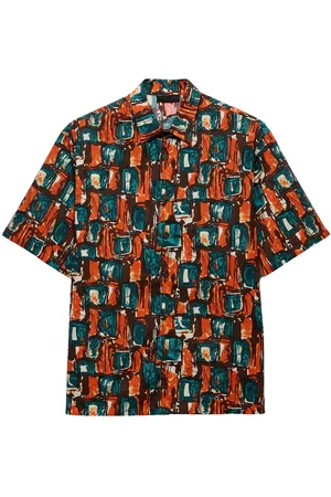 Prada Hemd mit Quadrat-Print