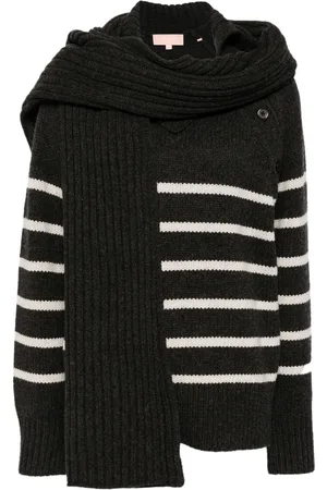 BAPY Gestreifter Pullover mit Schal