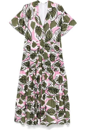 TALBOT RUNHOF Midikleid mit Blumen-Print