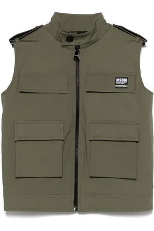 Msgm Weste mit Logo-Patch
