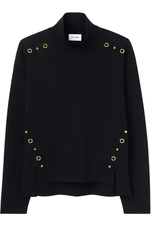 ST. JOHN Pullover mit Ösendetail