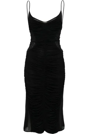 MUGLER Midikleid mit Raffungen