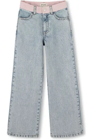 Sonia Rykiel Enfant Gerade Jeans mit Logo-Stickerei