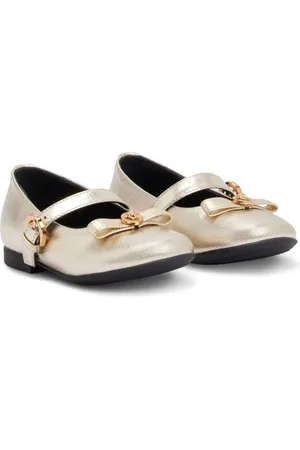 VERSACE Gianni Ribbon Ballerinas