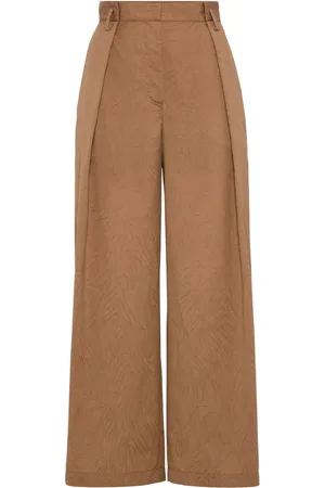 Brunello Cucinelli Cropped-Hose mit weitem Bein