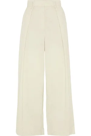 Brunello Cucinelli Cropped-Hose mit weitem Bein