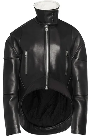 J.W.Anderson Lederjacke mit abgerundetem Saum