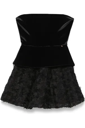 NISSA Minikleid mit Blumenapplikation
