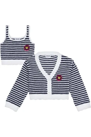 Moschino Cardigan-Set mit Logo-Patch