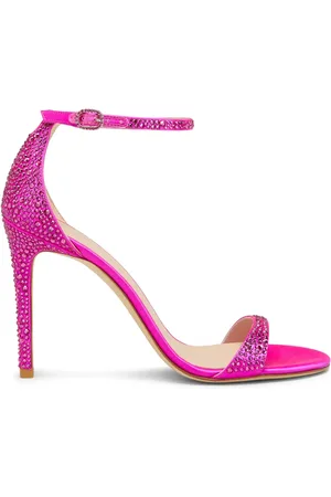 Stuart Weitzman Nudist Shine Sandalen 100mm
