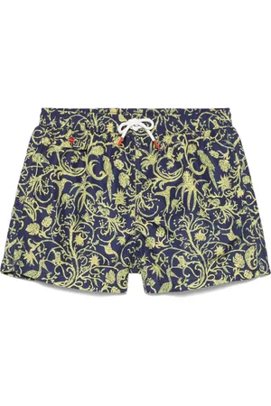Kiton Badeshorts mit abstraktem Print