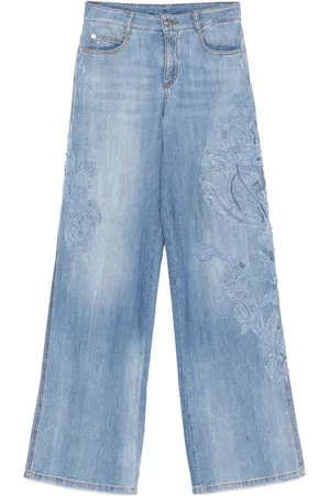 ERMANNO SCERVINO Jeans mit Blumenapplikation