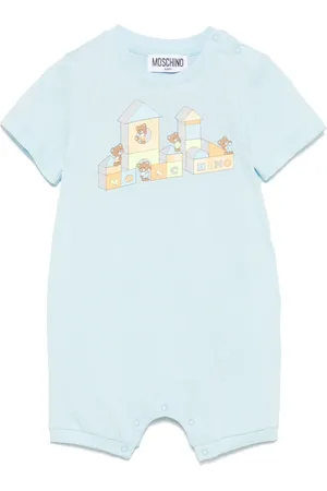 Moschino Strampler mit Teddy-Print
