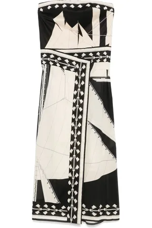 JOHANNA ORTIZ Sailboats Pontoon Afternoon Midikleid