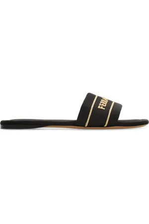 Salvatore Ferragamo Pantoletten mit Logo