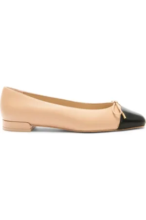 Stuart Weitzman Sleek Bow Ballerinas