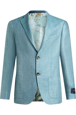 Etro Sakko mit Logo-Patch