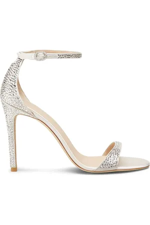 Stuart Weitzman Nudist Shine Sandalen 100mm
