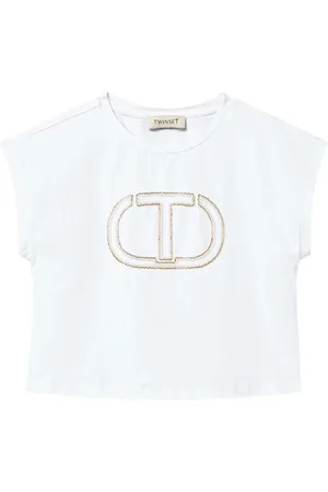 Twin-Set T-Shirt mit Logo-Applikation