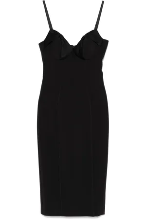 Elisabetta Franchi Krepp-Minikleid mit Satinschleifen