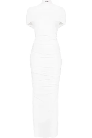 Jean Paul Gaultier Jersey-Maxikleid im Layering-Look