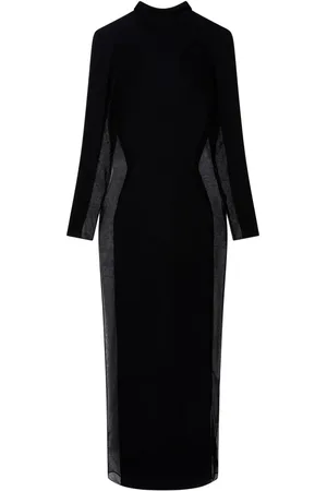 Stella McCartney Maxikleid mit transparenten Einsätzen