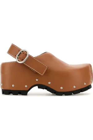 Jil Sander Clogs aus Leder 90mm
