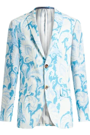 Etro Sakko mit Jacquard-Blumenmuster