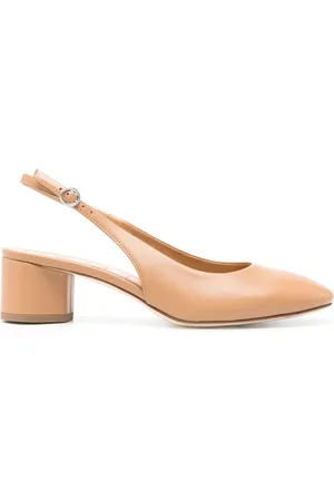 Aeyde Slingback-Pumps aus Leder 50mm