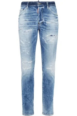 Dsquared2 Distressed-Jeans aus Baumwollstretch