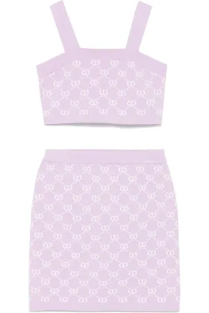 Twin-Set Rock-Set mit Logo-Intarsie