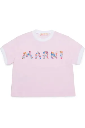 Marni T-Shirt mit Logo-Print