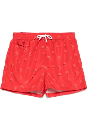 Kiton Badeshorts mit Logo-Print