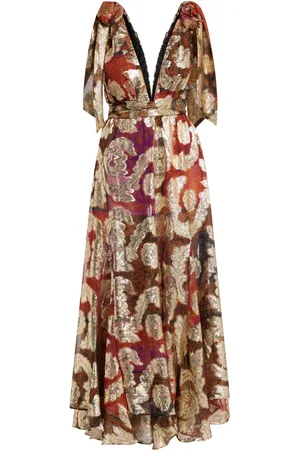 Farm Rio Maxikleid mit abstraktem Muster