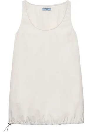 Prada Ärmelloses Pongé-Minikleid