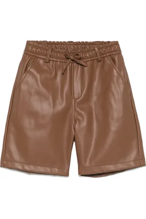 Paolo Pecora Shorts aus Faux-Leder