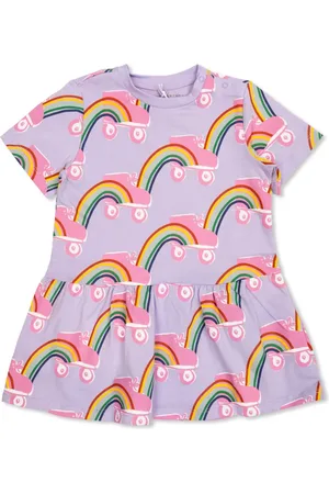 Stella McCartney Rollerskate Kleid mit Rainbow-Print