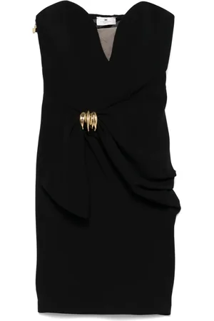 Elisabetta Franchi Minikleid aus Krepp mit Schleifendetail