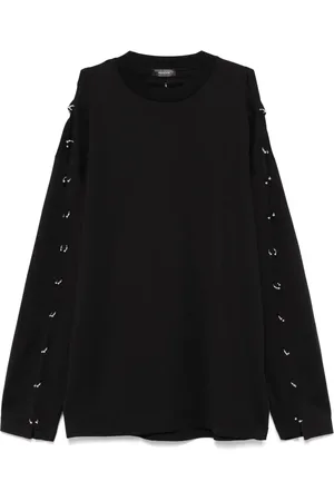 MUGLER T-Shirt mit Piercing