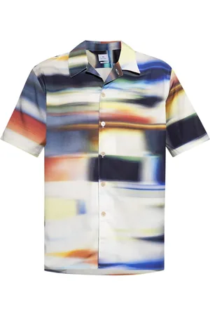 Paul Smith Hemd mit Motion Blur-Print