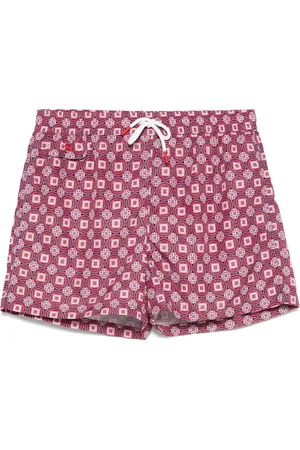 Kiton Badeshorts mit Maiolica-Print