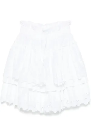 Simone Rocha Gestufter Minirock mit Lochstickerei