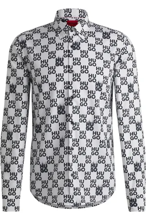 HUGO BOSS Hemd mit Logo-Print