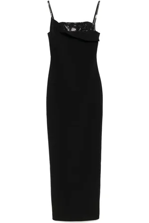 Roland Mouret Verziertes Krepp-Abendkleid