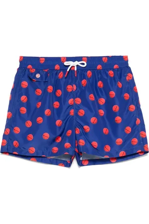 Kiton Badeshorts mit Logo-Print