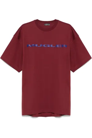 MUGLER T-Shirt mit Logo-Applikation