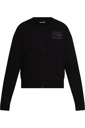 EA7 Strickmantel mit Logo