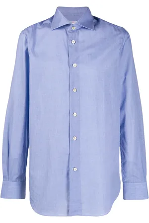 Kiton Hemd mit kleinem Karomuster